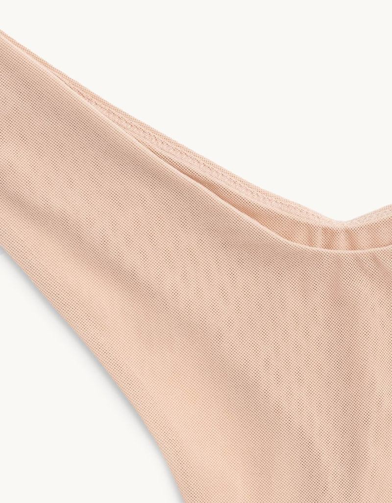 unsubscribed high cut mesh thong