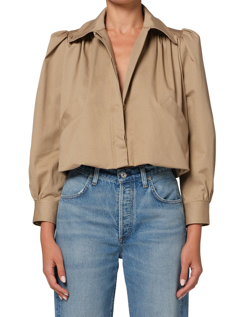 Citizens of Humanity Everly Shirred Crop Jacket