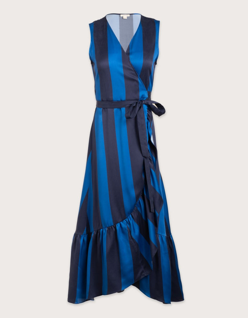 unsubscribed silk charmeuse wrap dress