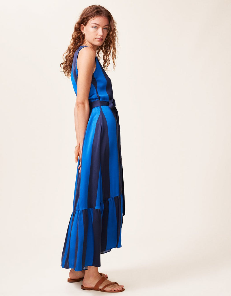 unsubscribed silk charmeuse wrap dress