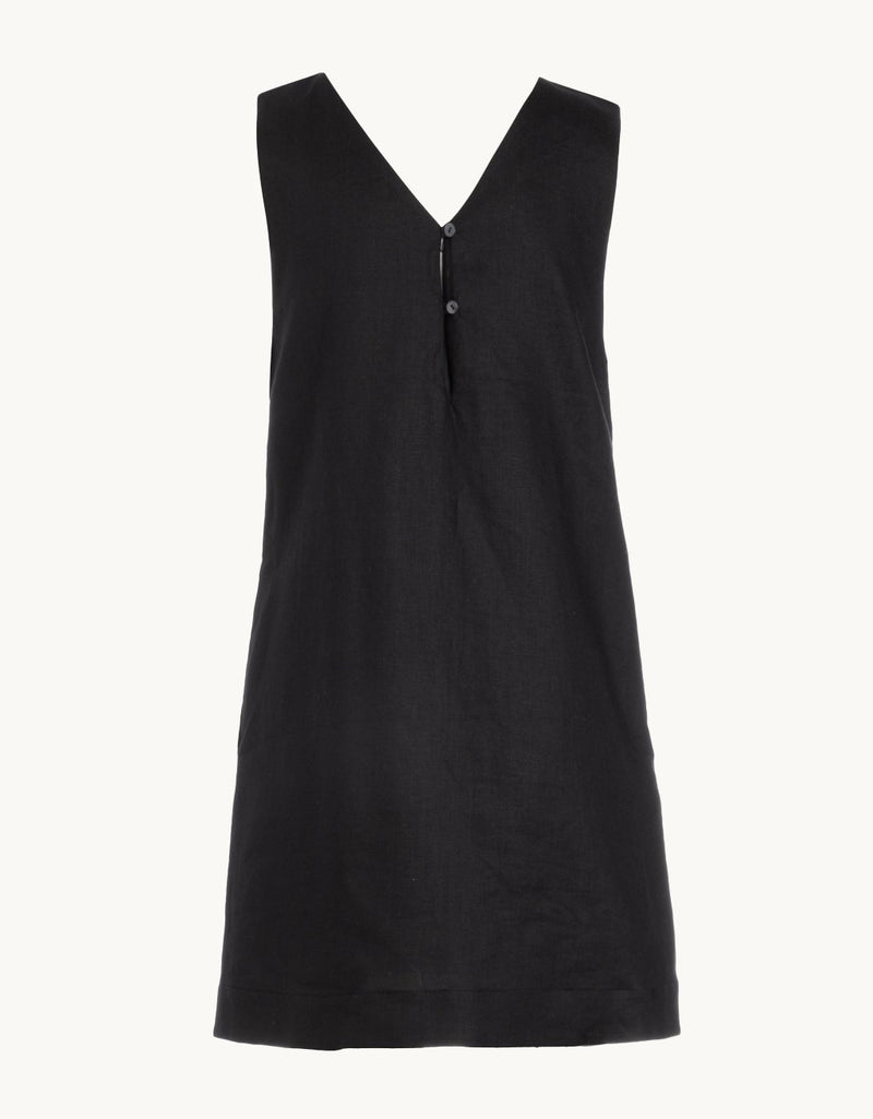 unsubscribed linen shift dress
