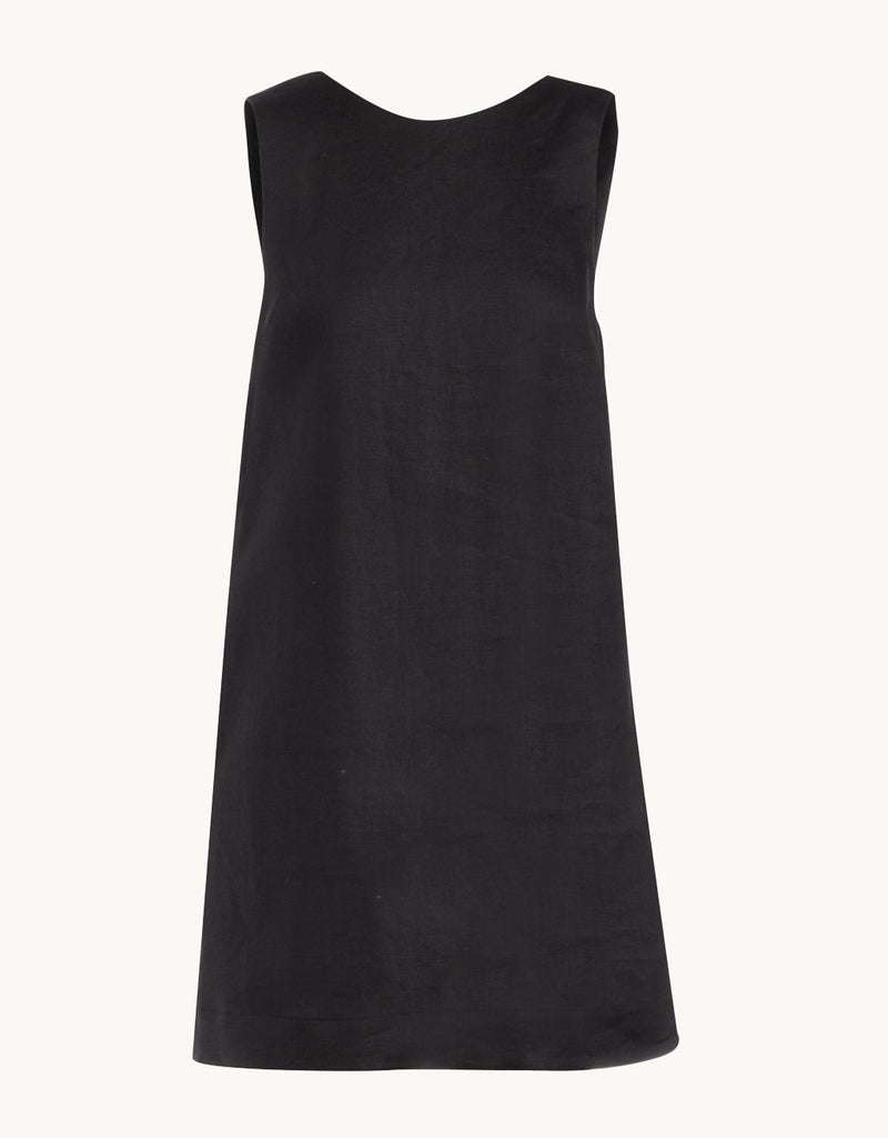 unsubscribed linen shift dress