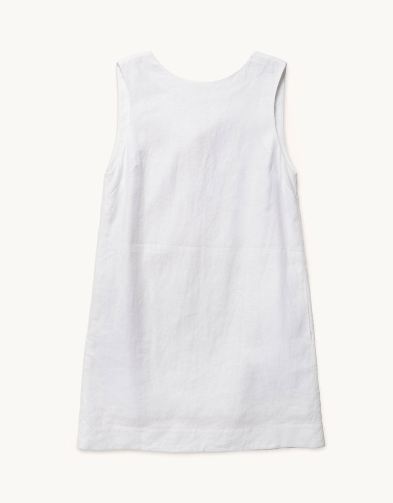 unsubscribed linen shift dress