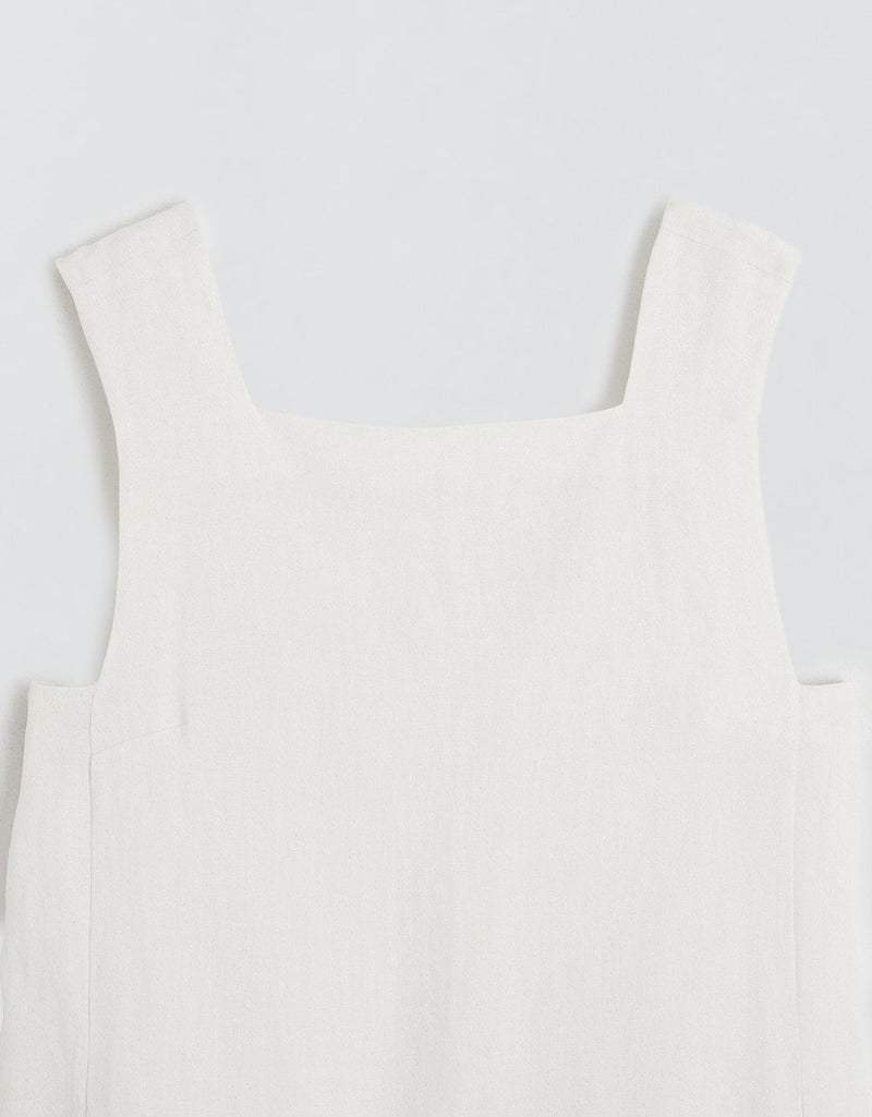 Unsubscribed Shift Dress in Linen Shimmer