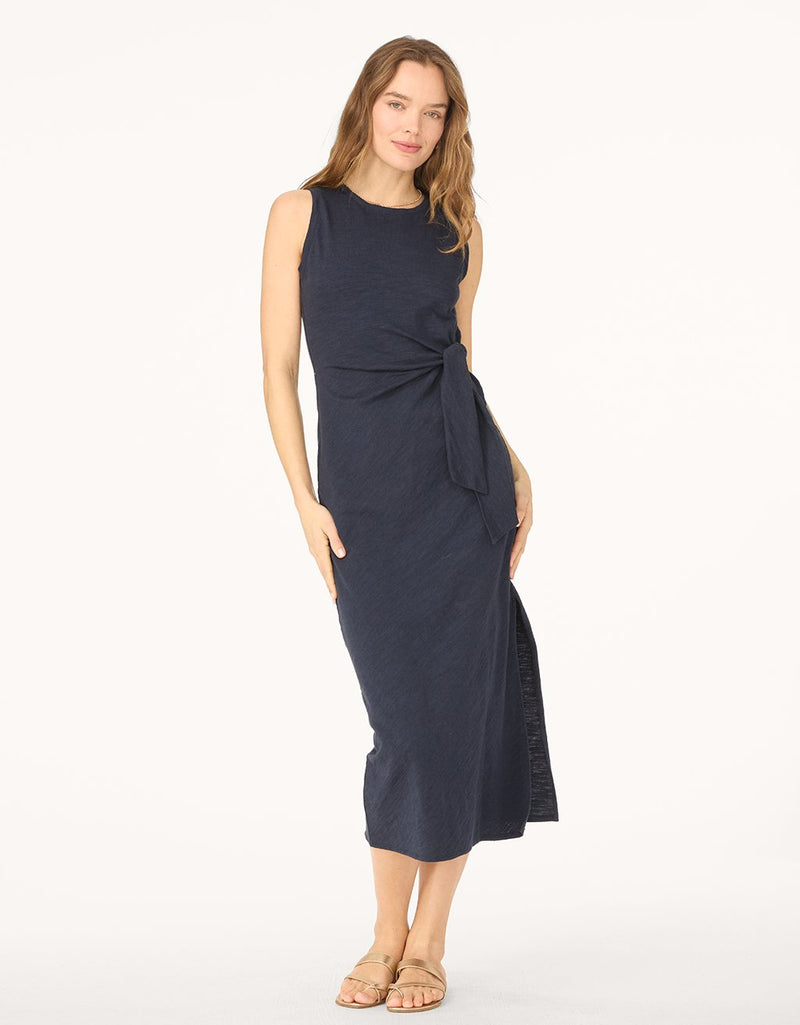 unsubscribed cotton side tie dress