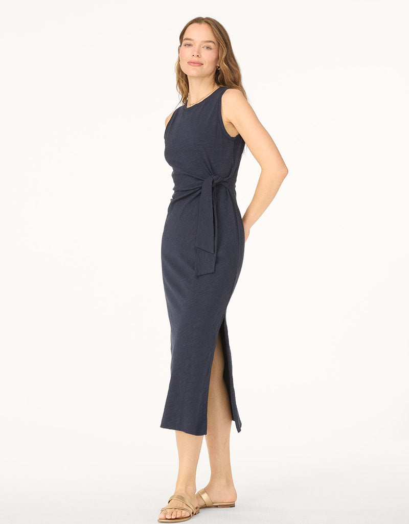 unsubscribed cotton side tie dress