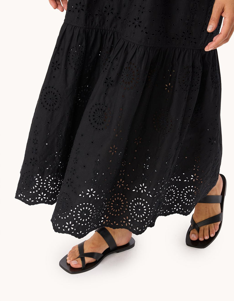 Unsubscribed Embroidered Poplin Dress
