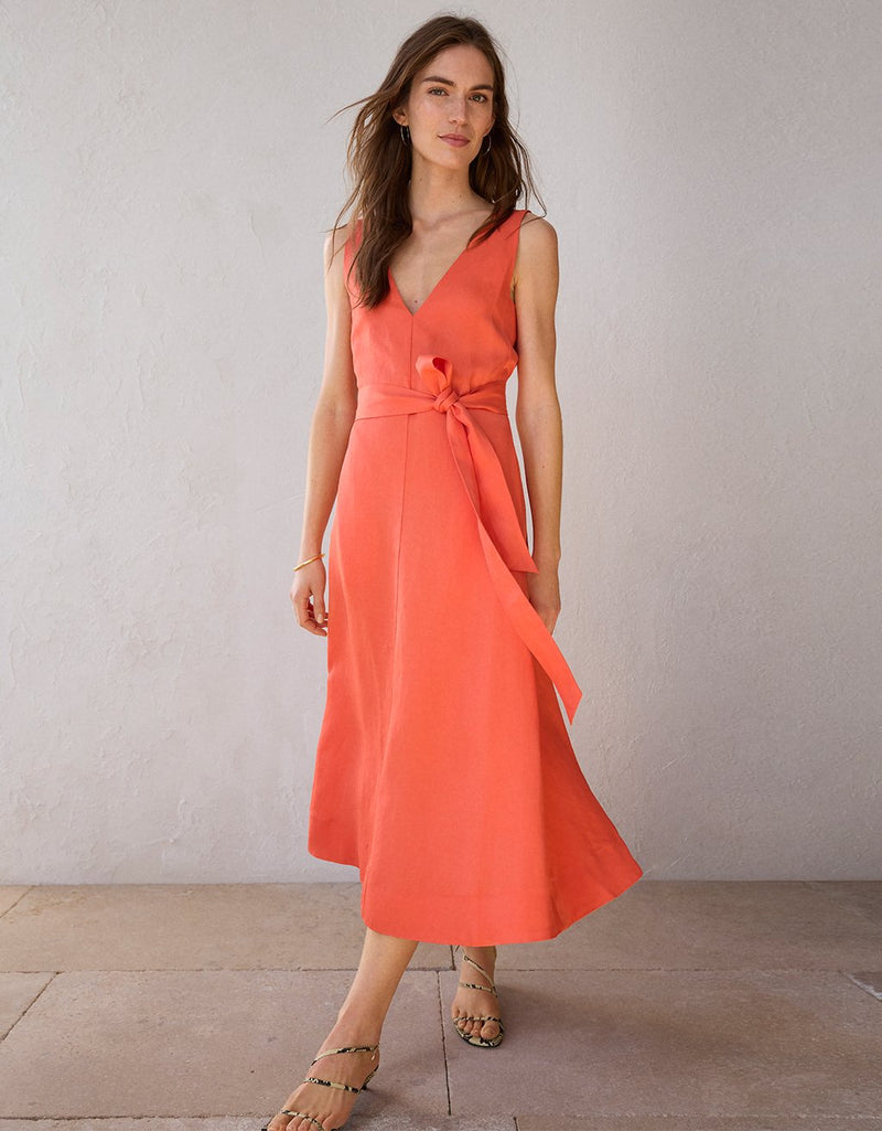 Unsubscribed V-Neck Midi Dress