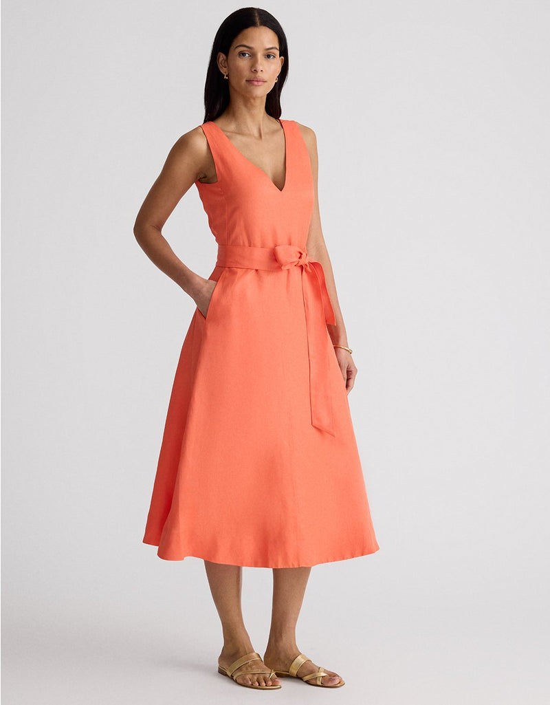 Unsubscribed V-Neck Midi Dress