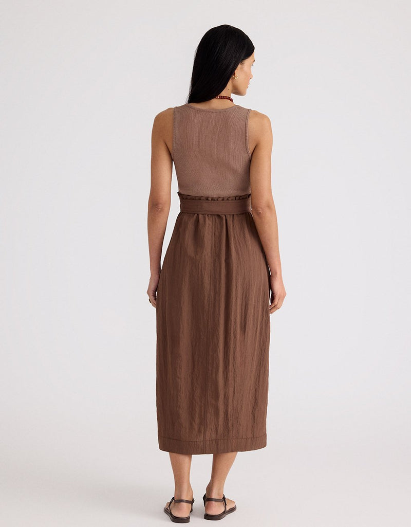 Unsubscribed Mixed Media Dress