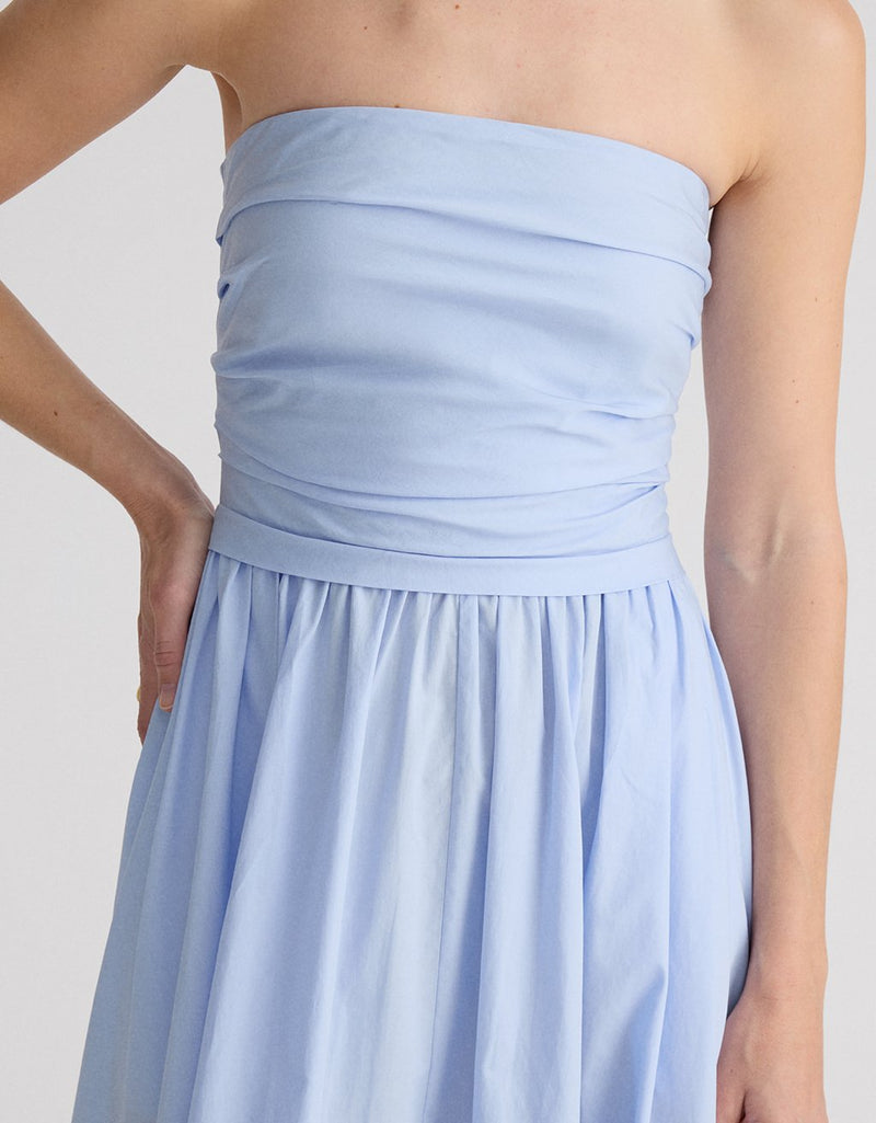 Unsubscribed Strapless Cotton Dress