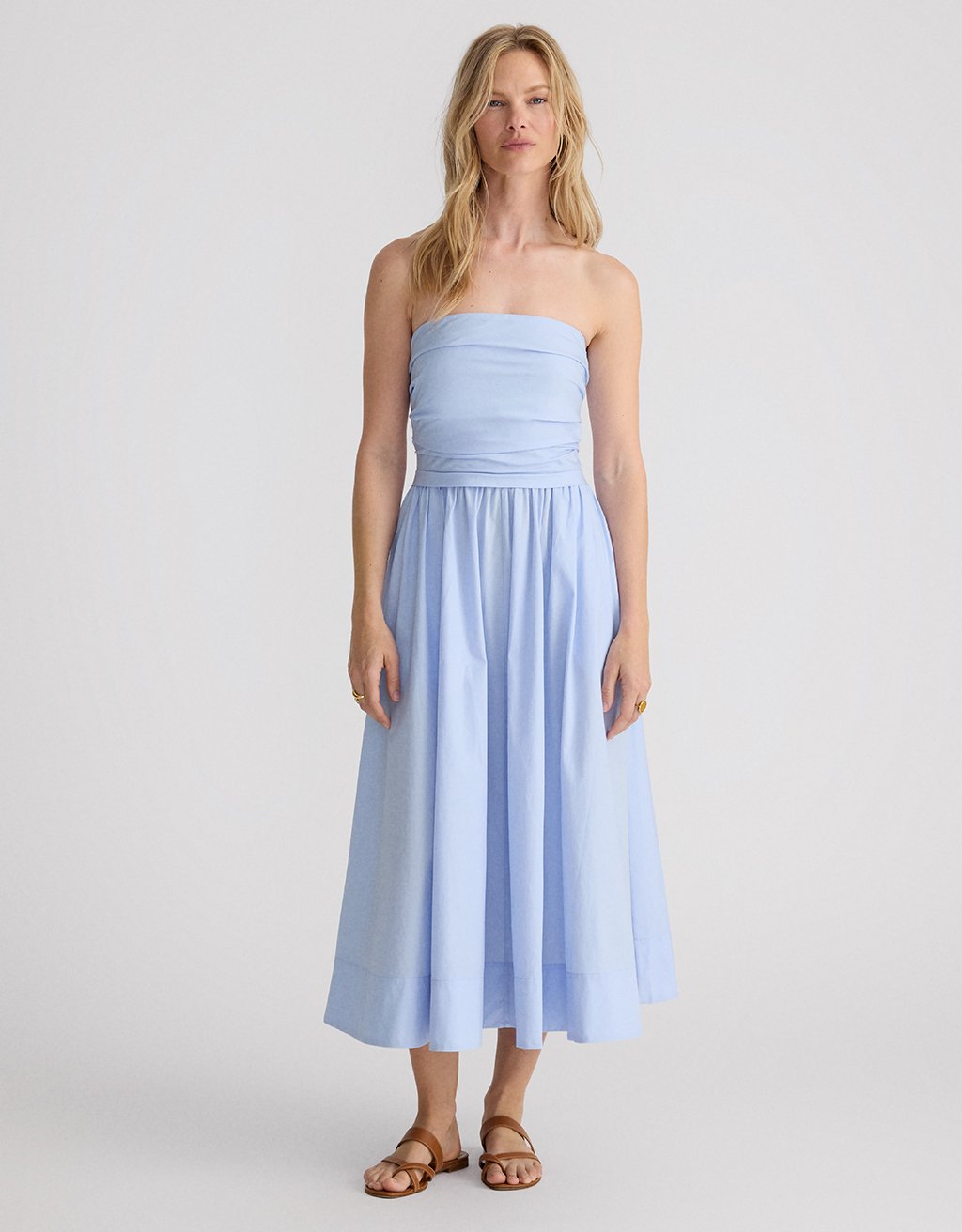 strapless cotton dress Unsubscribed Strapless Cotton Dress