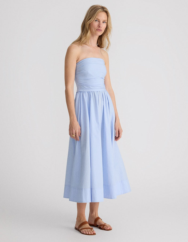 Unsubscribed Strapless Cotton Dress