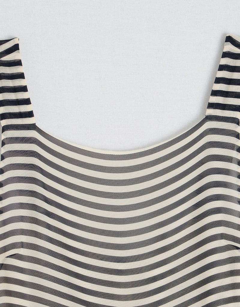 Unsubscribed Silk Striped Dress
