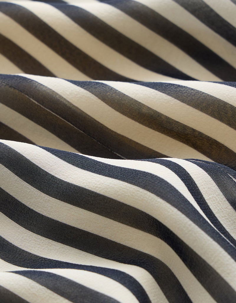 Unsubscribed Silk Striped Dress