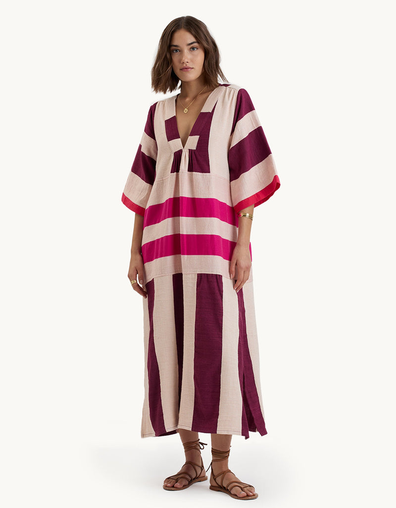 Lemlem Edna V Neck Dress