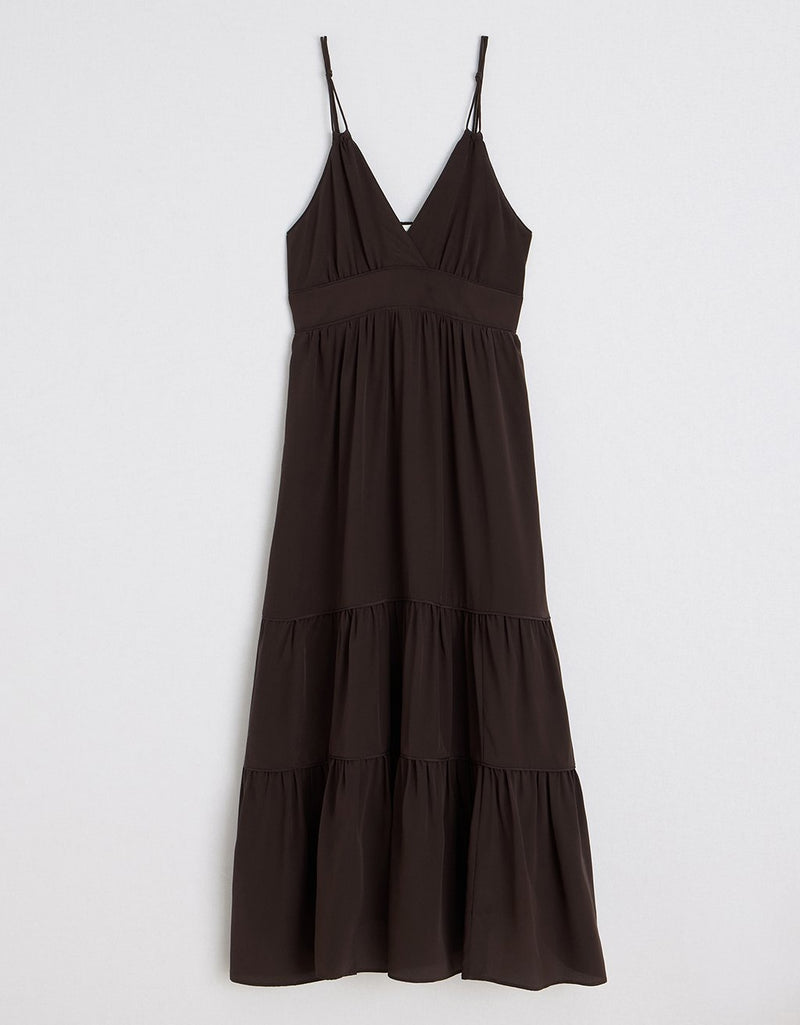Unsubscribed Silk Maxi Dress