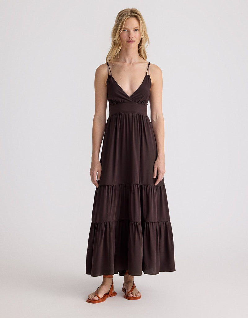 Unsubscribed Silk Maxi Dress