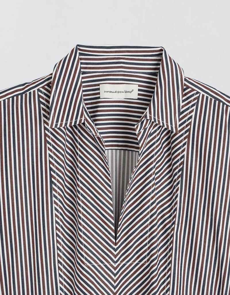 Unsubscribed Pleated Sateen Shirtdress