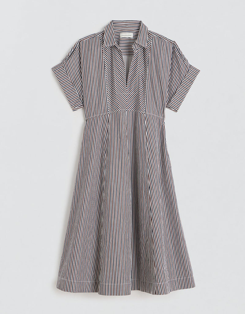 Unsubscribed Pleated Sateen Shirtdress