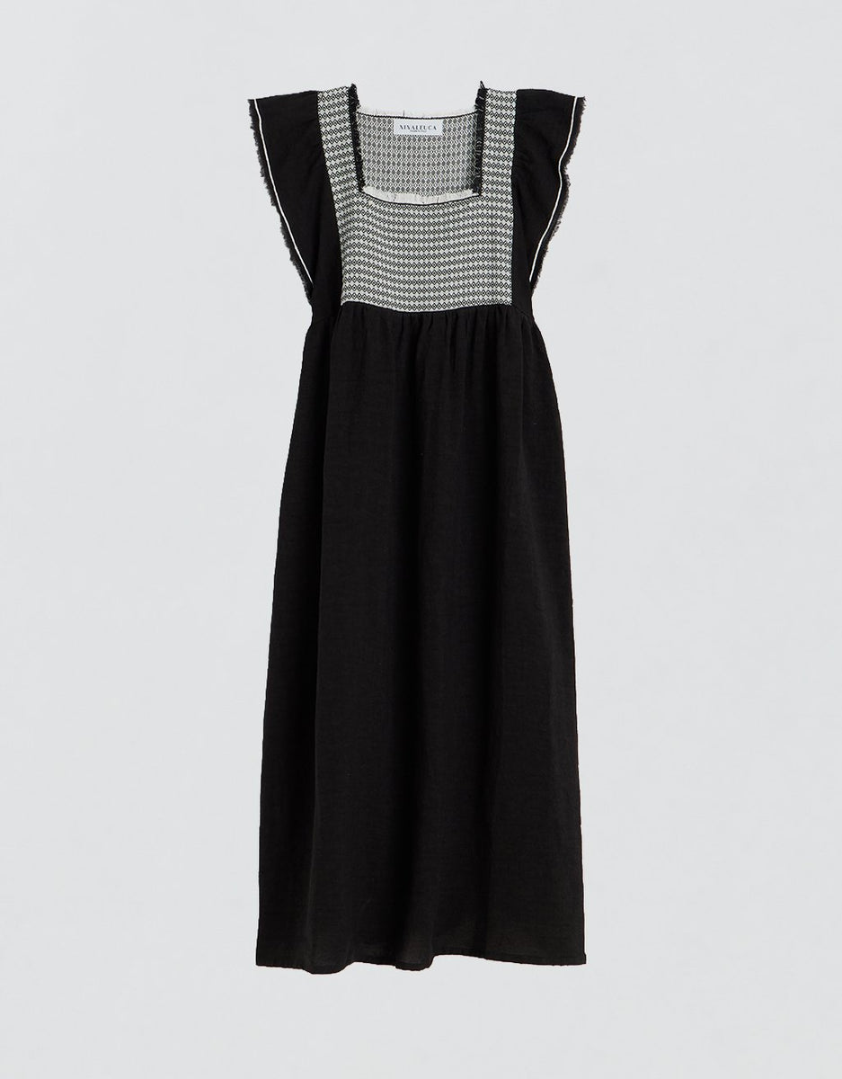 Ninaleuca for Unsubscribed Jilly Long Dress in Black – unsubscribed