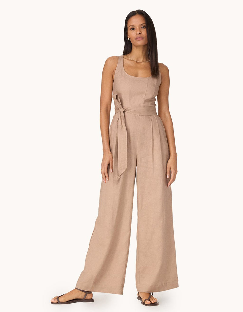 unsubscribed linen jumpsuit