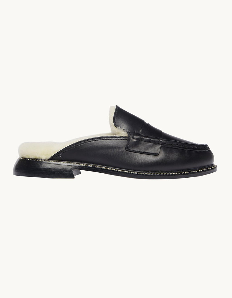 Freda Salvador Temi Shearling Penny Loafer
