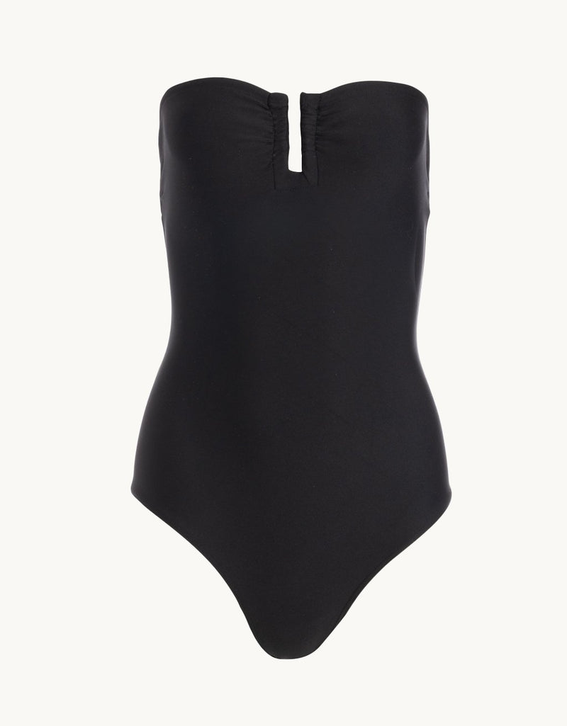 unsubscribed double knit wire bandeau one piece