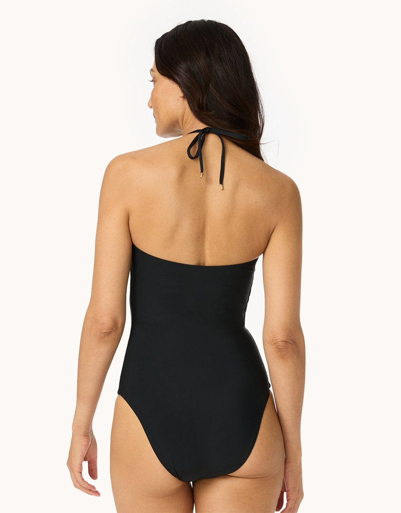 Unsubscribed Scoopneck Halter One Piece