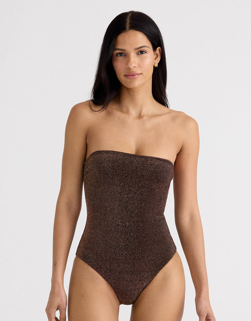 Unsubscribed Textured Metallic One Piece
