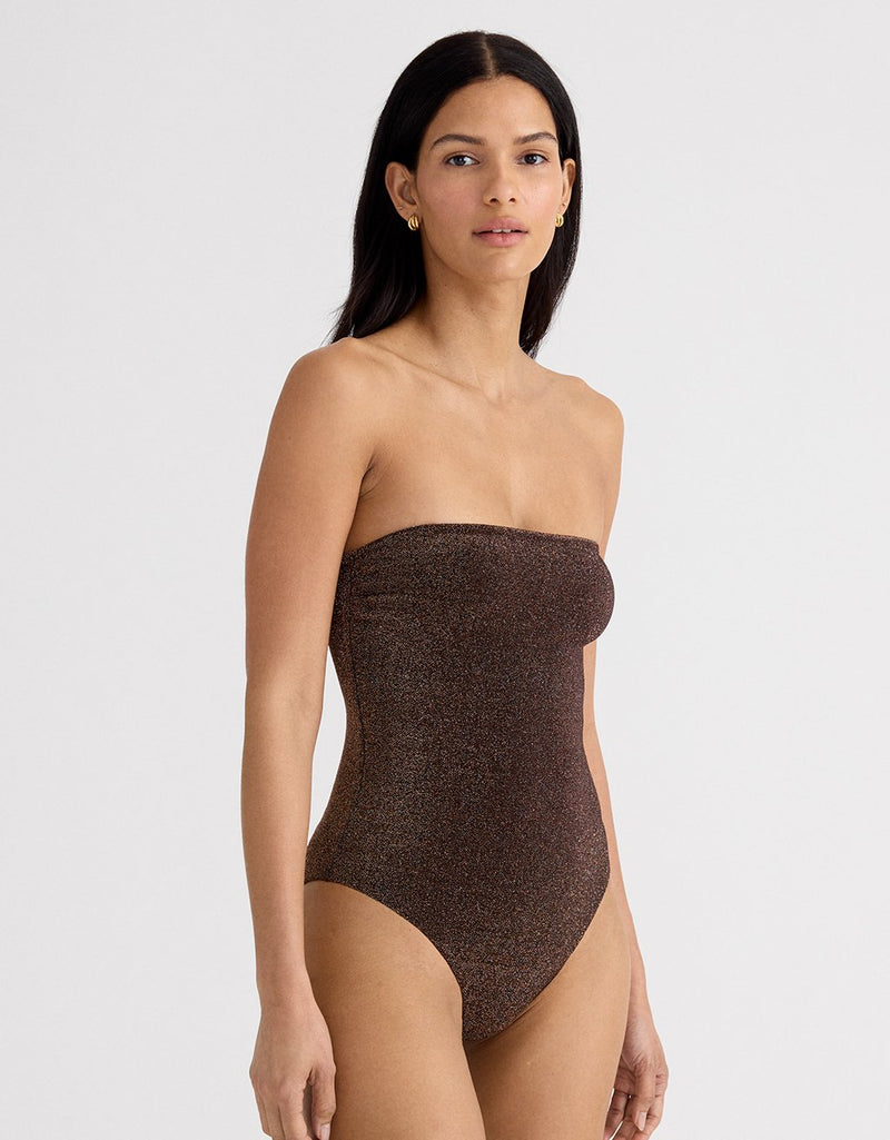 Unsubscribed Textured Metallic One Piece