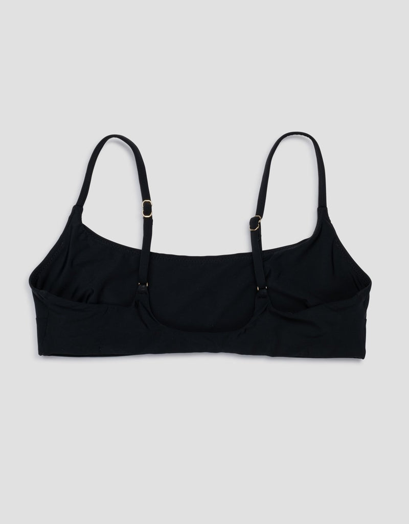 unsubscribed recycled nylon scoop bikini top