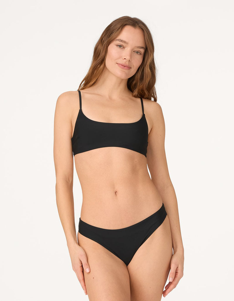 unsubscribed recycled nylon scoop bikini top