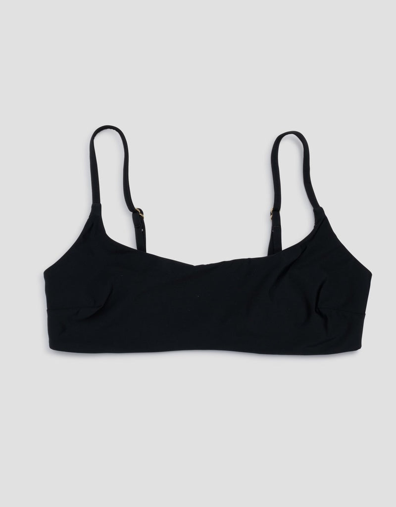 unsubscribed recycled nylon scoop bikini top