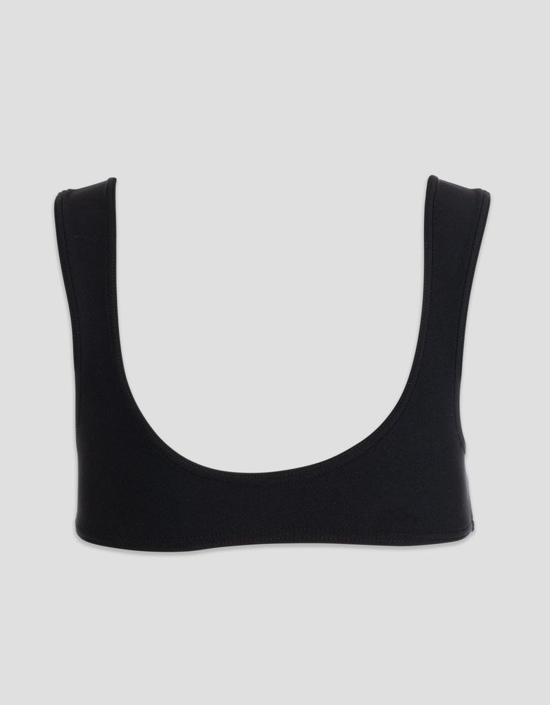 unsubscribed double knit cap sleeve bikini top
