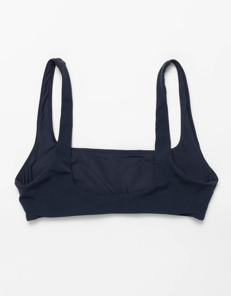 unsubscribed recycled crepe scoop bikini top