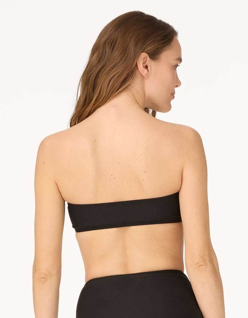 unsubscribed double knit wire bandeau bikini top