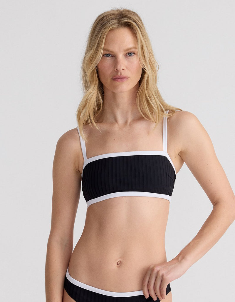 Unsubscribed Recycled Nylon Tipped Bikini Top
