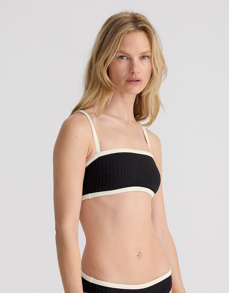 Unsubscribed Recycled Nylon Tipped Bikini Top