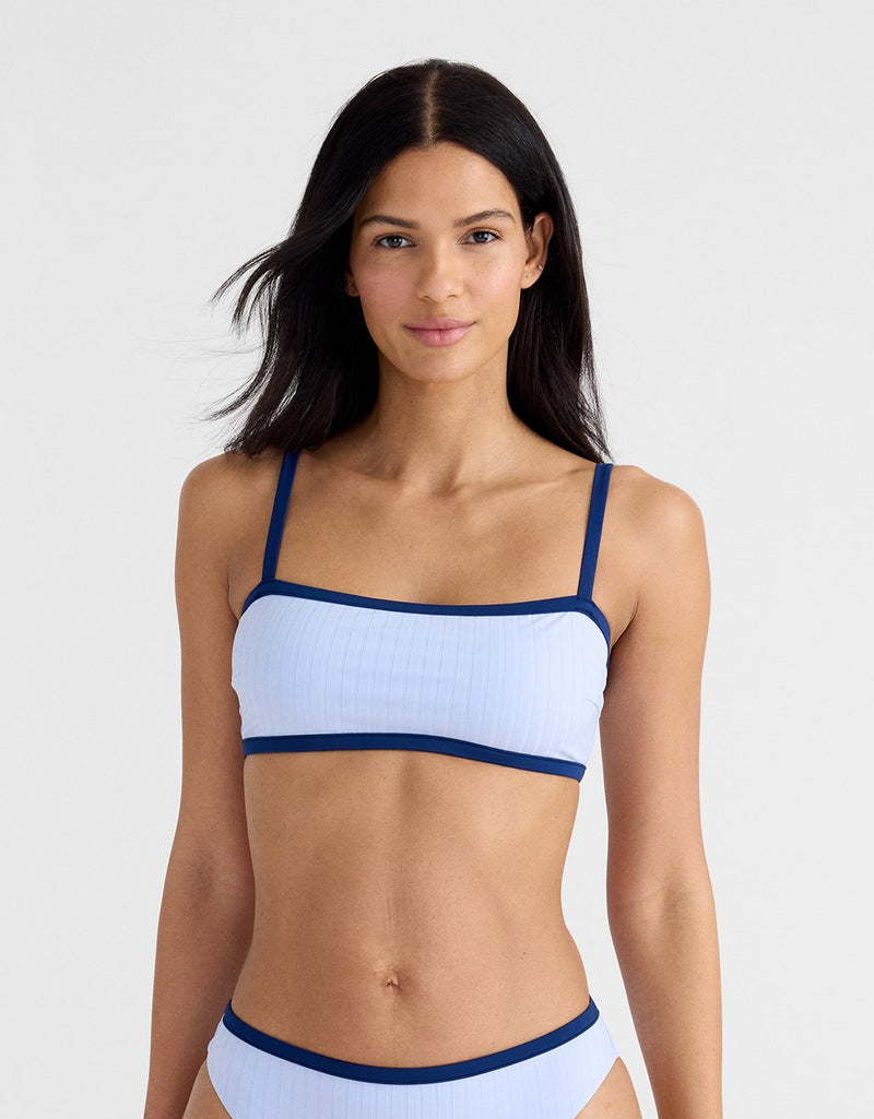 Unsubscribed Recycled Nylon Tipped Bikini Top