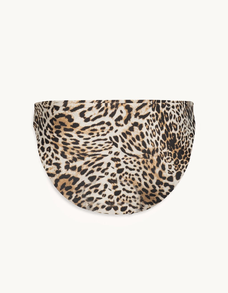 unsubscribed recycled nylon leopard bikini bottom