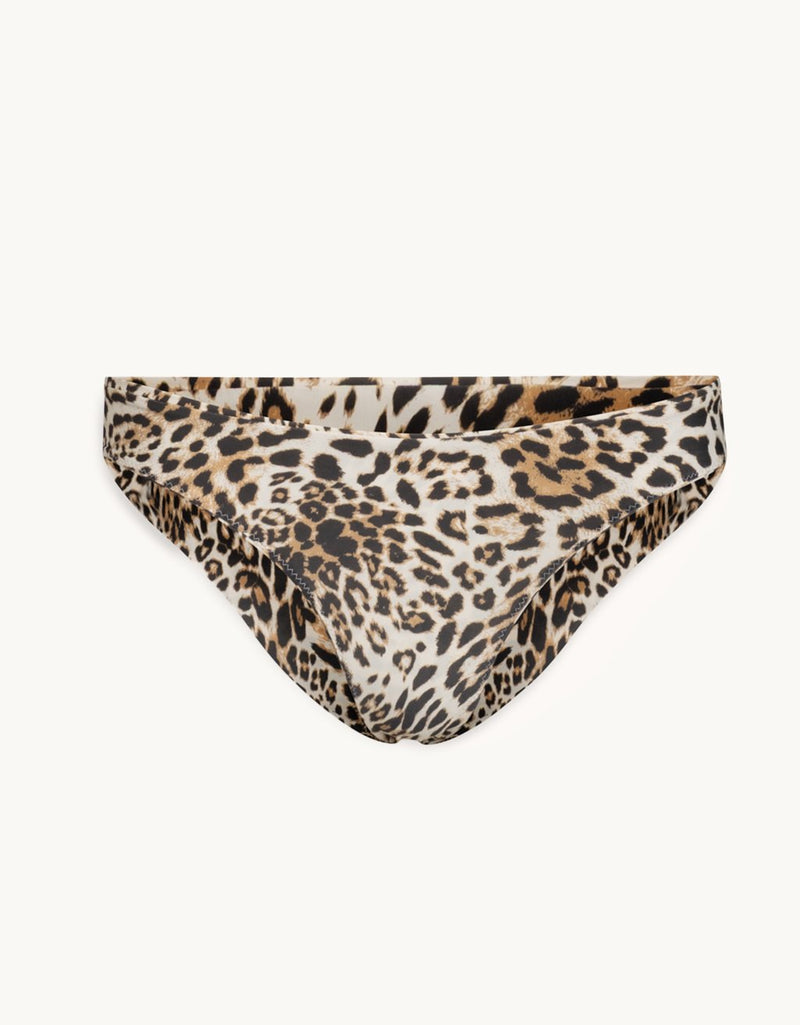 unsubscribed recycled nylon leopard bikini bottom