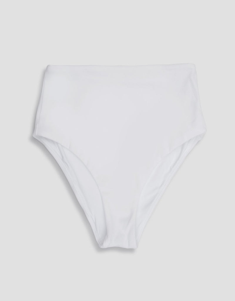 unsubscribed recycled crepe high waisted bikini bottom