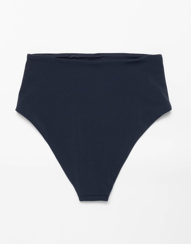 unsubscribed recycled crepe high waisted bikini bottom