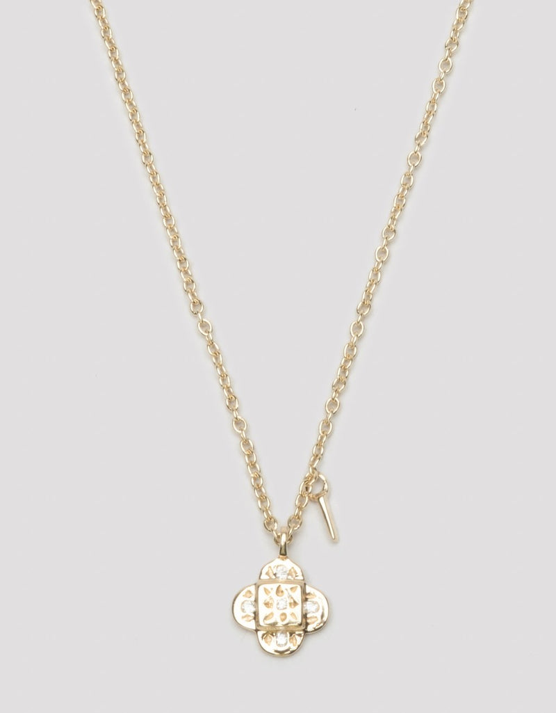 scosha endless knot diamond necklace