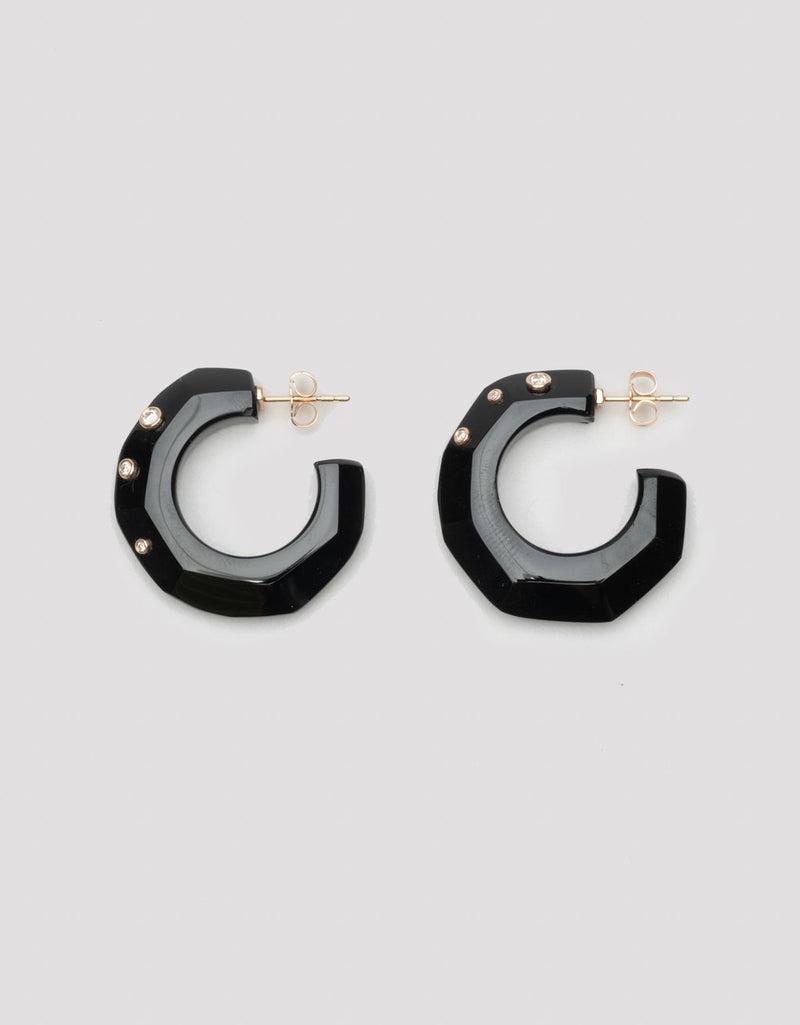 bleecker & prince hand-carved hoop earrings