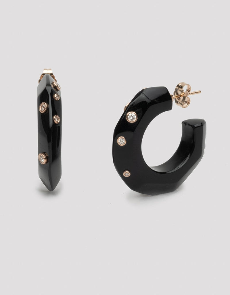 bleecker & prince hand-carved hoop earrings