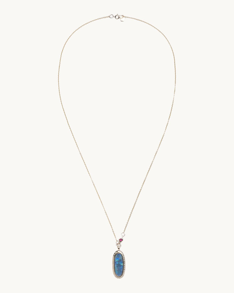 scosha simone pendant necklace opal