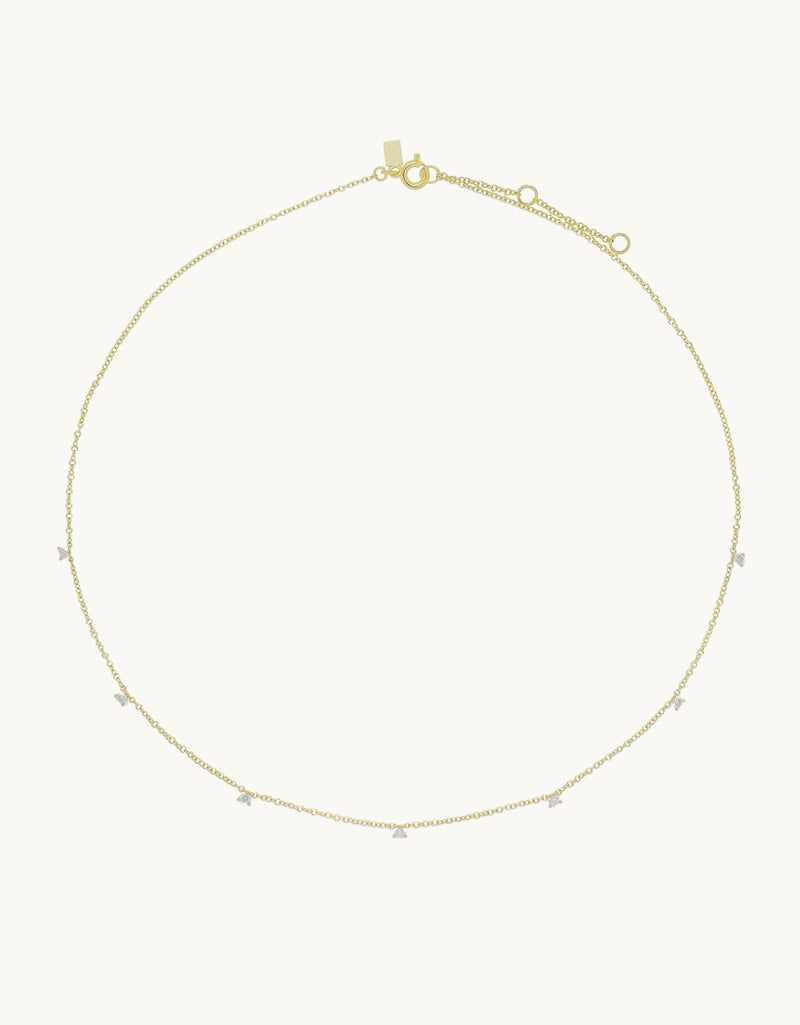 ef collection 7 prong set diamond necklace