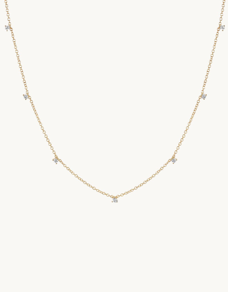 ef collection 7 prong set diamond necklace
